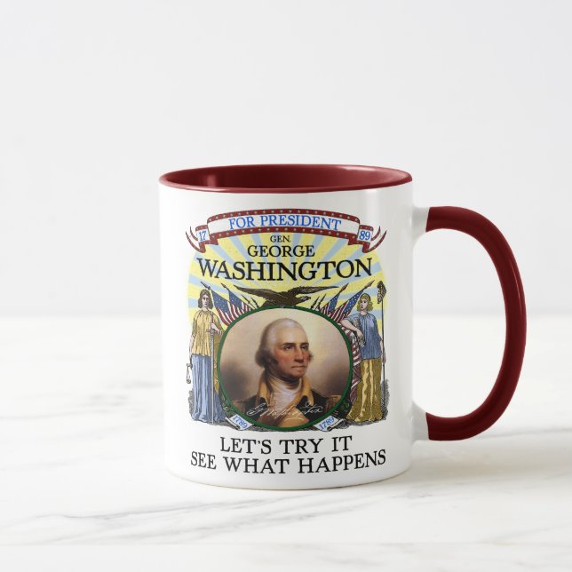 Tasse 1789 d'élection de George Washington (Droite)