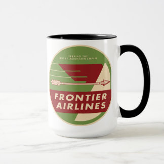 Tasse 1946 de logo de Frontier Airlines de cru