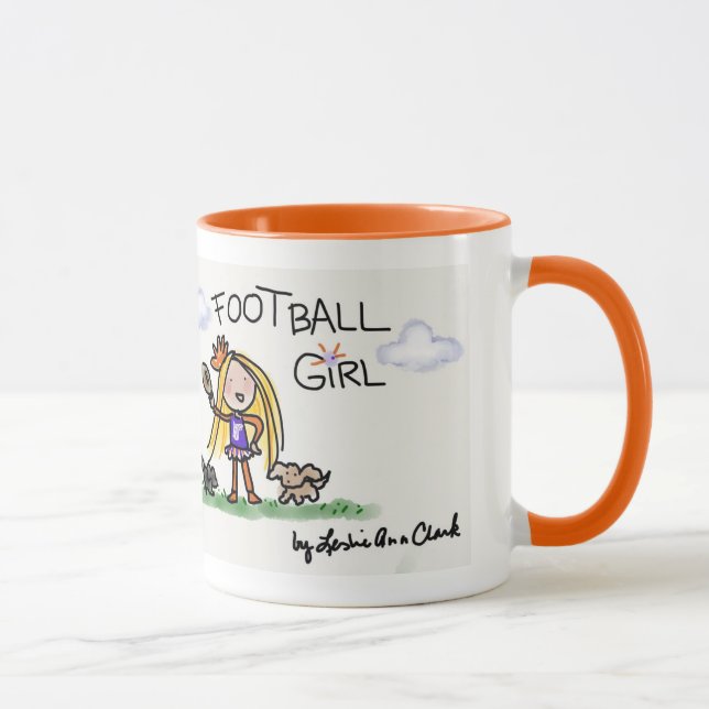 Tasse 1 de fille du football (Droite)