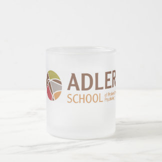 Tasse 1 en verre givré d'école d'Adler