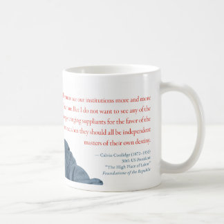 Tasse #1 "programmes sociaux " de Calvin Coolidge
