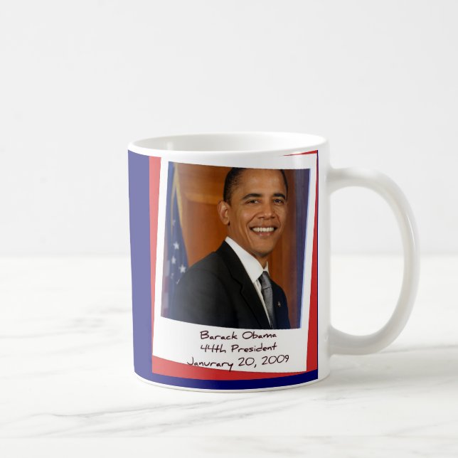 Tasse 2009 de souvenir d'Obama Inaguration (Droite)
