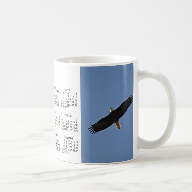 Tasse 2014 de café de calendrier d'oiseau (Droite)