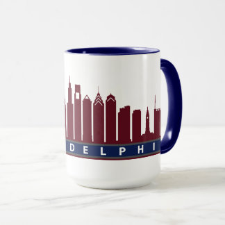 Tasse 2019 d'horizon de Philly dans le rouge foncé