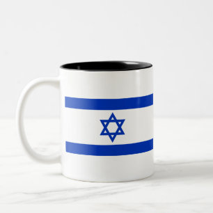 Tasse 2 Couleurs יִ שְׂ רָ אֵ ל - Drapeau Israël