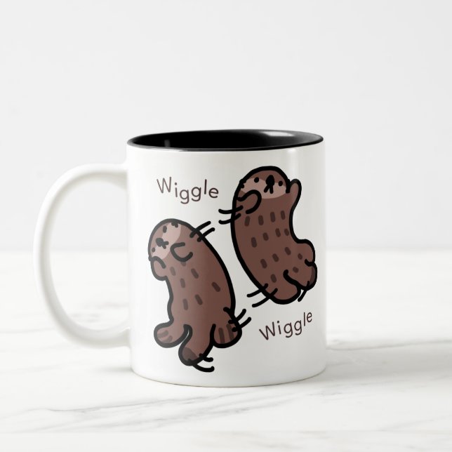 TASSE 2 COULEURS おむりラッコ (Gauche)