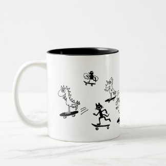 TASSE 2 COULEURS みんなでスケボー