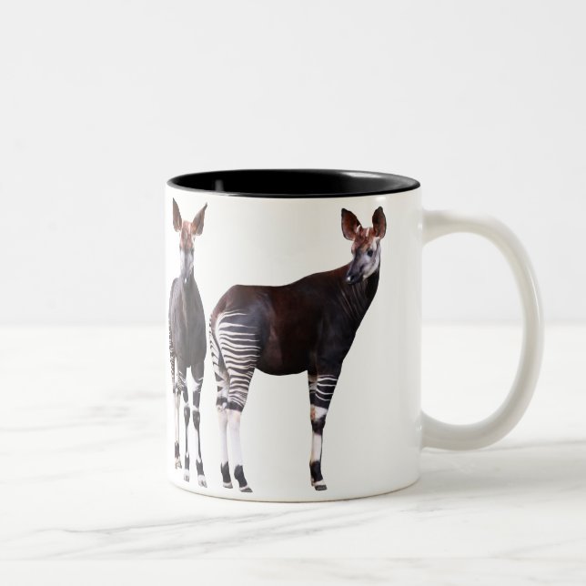 TASSE 2 COULEURS オカピのマグカップ 2 (Droit)