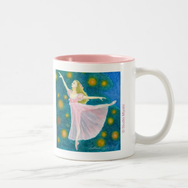 TASSE 2 COULEURS クララ　バレエマグカップ (Droit)