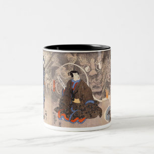 Tasse 2 Couleurs 化け猫, apparition de 国芳 du chat monstrueux,