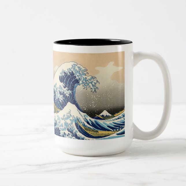 TASSE 2 COULEURS 葛飾北斎 (Droit)