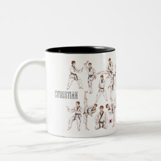 Tasse 2 Couleurs 태 권 도 Taekwondo Martial Art 5 Tenets Personnalisé