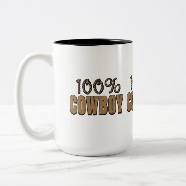 Tasse 2 Couleurs 100% Cowboy (Gauche)