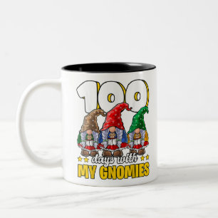 Tasse 2 Couleurs 100 Jour avec Mes Gnomies Joyeux 100e Jour de l'éc