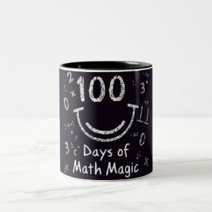 Tasse 2 Couleurs 100 jours de magie mathématique