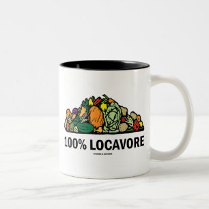 Tasse 2 Couleurs 100% Locavore (Pile De Légumes)