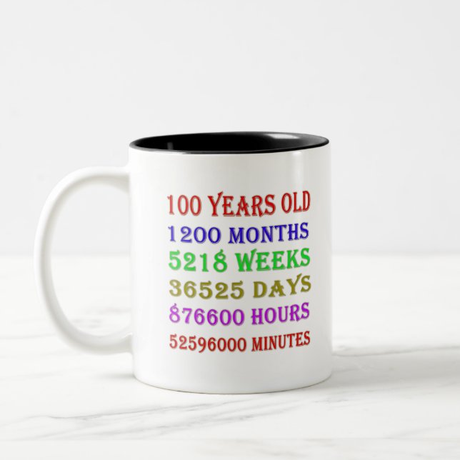 Tasse 2 Couleurs 100e anniversaire des jalons (Gauche)