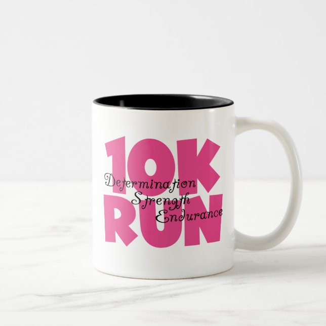 Tasse 2 Couleurs 10K Run Sport Rose (Droit)