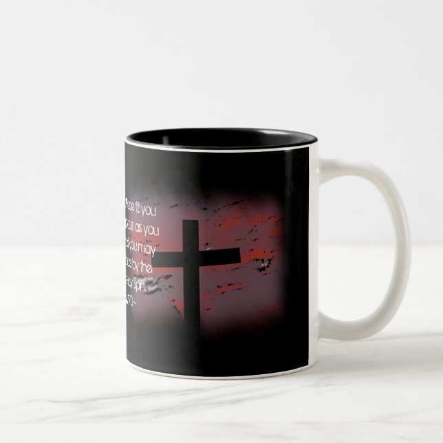 Tasse 2 Couleurs 15h13 de Romains sur le noir (Droit)