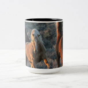 Tasse 2 Couleurs 15oz d'énergie Pur-sauvage de mustang dans une