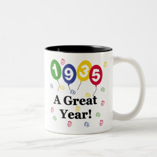 Tasse 2 Couleurs 1935 un anniversaire de grande année
