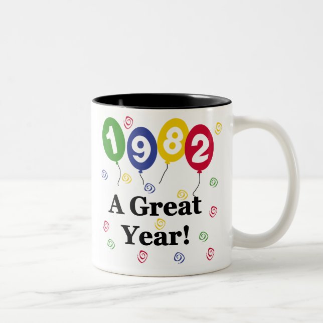 Tasse 2 Couleurs 1982 Un grand anniversaire (Droit)