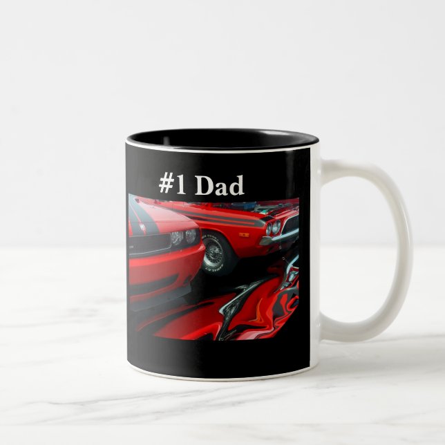 Tasse 2 Couleurs #1 Collectionneur de voitures papa (Droit)