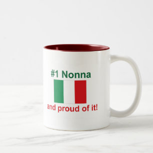 Tasse 2 Couleurs #1 Italien Nonna (grand-mère)
