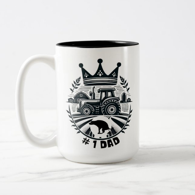 Tasse 2 Couleurs #1 Papa (Gauche)