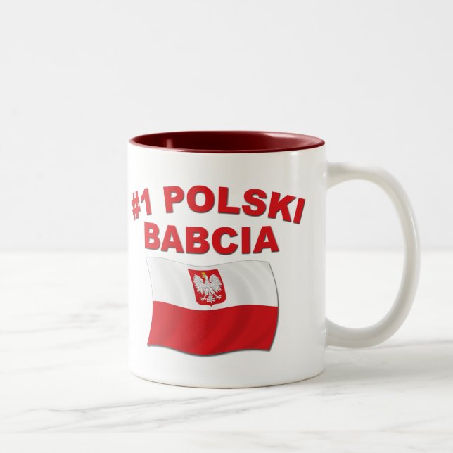 Tasse 2 Couleurs #1 Polski Babcia (Droit)