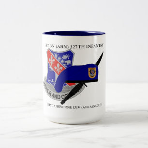 TASSE 2 COULEURS 1ER BN (ABN) 327E INFANTERIE 101E AIRBORNE