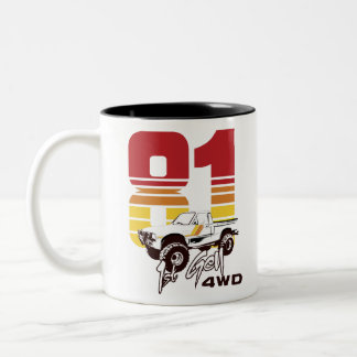 Tasse 2 Couleurs 1er Gen 1981 Toyota 4WD Truck Tshirt