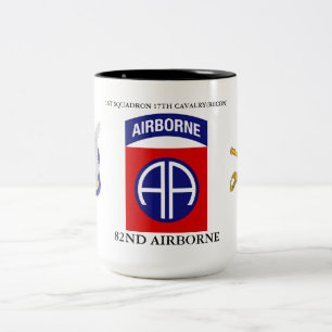 TASSE 2 COULEURS 1ER SQUADRON 17E CAVALRY(RECON) 82E AIRBORNE