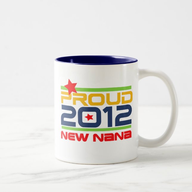 Tasse 2 Couleurs 2012 T-shirts et cadeaux fiers de Nana (Droit)