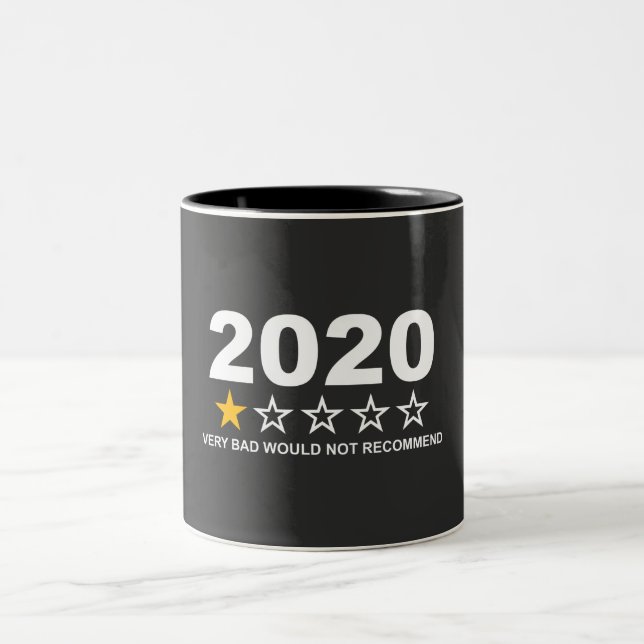 Tasse 2 Couleurs 2020 Ne Recommanderait Pas (Centre)