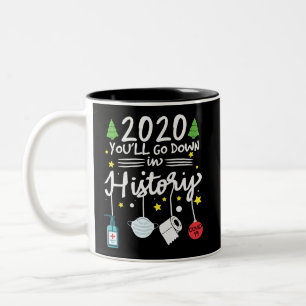 Tasse 2 Couleurs 2020 : Vers le bas dans l'histoire   Papier toilet