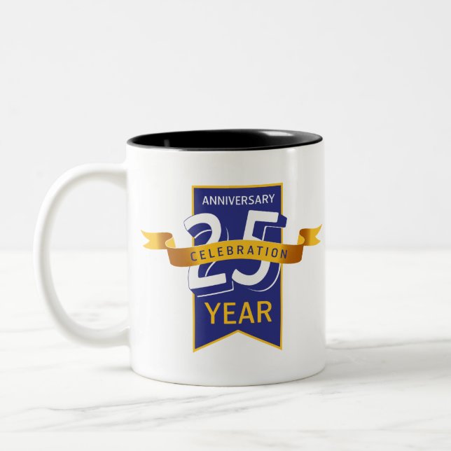 Tasse 2 Couleurs 25e anniversaire (Gauche)