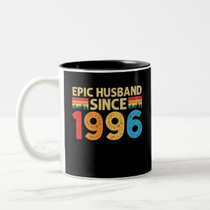 Tasse 2 Couleurs 25e anniversaire Mariage Cadeau
