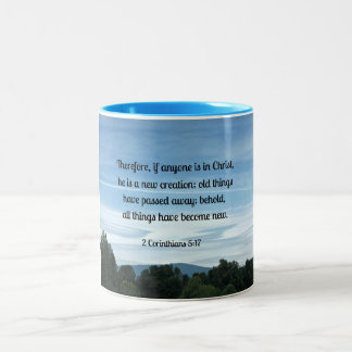 Tasse 2 Couleurs 2 Cor. 5:17 C'est pourquoi, si quelqu'un est en Ch