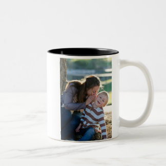 Tasse 2 Couleurs 2 photo personnalisée double face