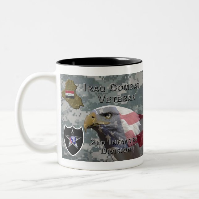 Tasse 2 Couleurs 2e division d'infanterie Ancien combattant irakien (Gauche)