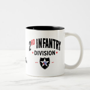 Tasse 2 Couleurs 2e division d'infanterie "Indianhead" en détresse