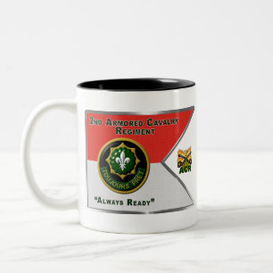 Tasse 2 Couleurs 2e Ligne directrice du régiment de cavalerie blin