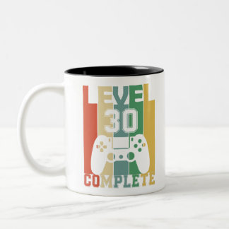 Tasse 2 Couleurs 30 ans Gamer Level 30e anniversaire Rétro complet