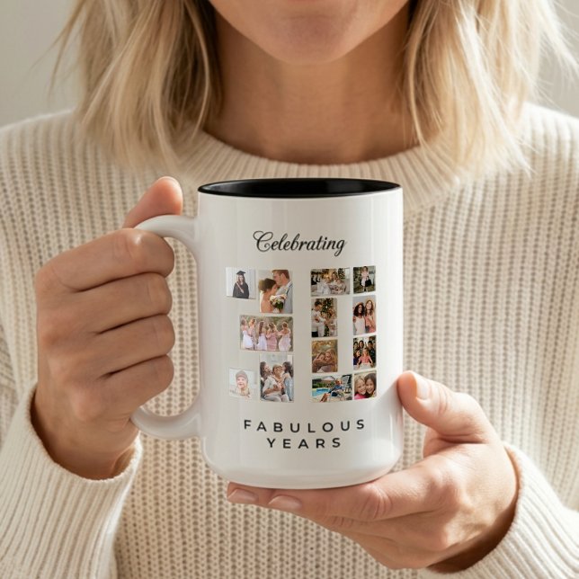 Tasse 2 Couleurs 30e anniversaire de naissance ou de mariage (Créateur téléchargé)
