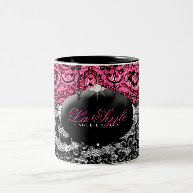 Tasse 2 Couleurs 311-Lace De Luxe - diamants roses (Centre)