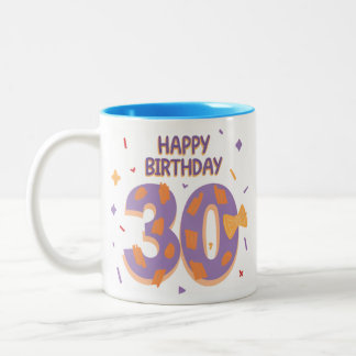 Tasse 2 Couleurs 3-0 est là ! Joyeux 30e Anniversaire Mug.