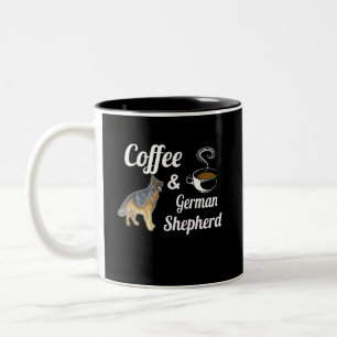 Tasse 2 Couleurs 3 Café Et Berger Allemand