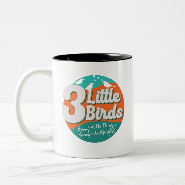 Tasse 2 Couleurs 3 Little Birds Reggae Music (Gauche)
