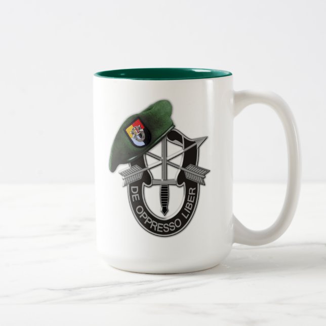 Tasse 2 Couleurs 3e régiment des Berets verts des forces spéciales  (Droit)